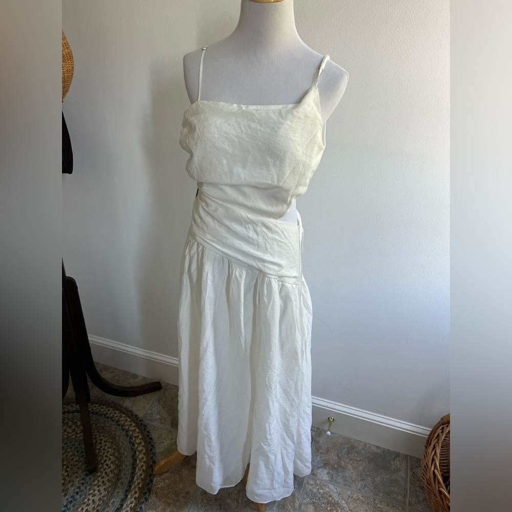 Anthropologie x Moon River Asymmetrical Cutout Dress Size Medium NWT - Picture 6 of 16